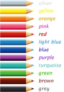 Pencil Colours Chart
